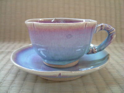 上野焼 コーヒーカップ＆ソーサー-
