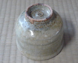 上野焼抹茶茶碗の写真