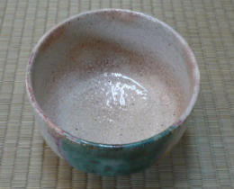 上野焼抹茶茶碗の写真