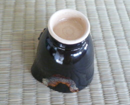 墨染の桜のお猪口の画像